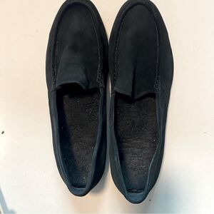 Vionic Tompkin loafer slipon Moccasin Ortho Arch Support black leather suede 13